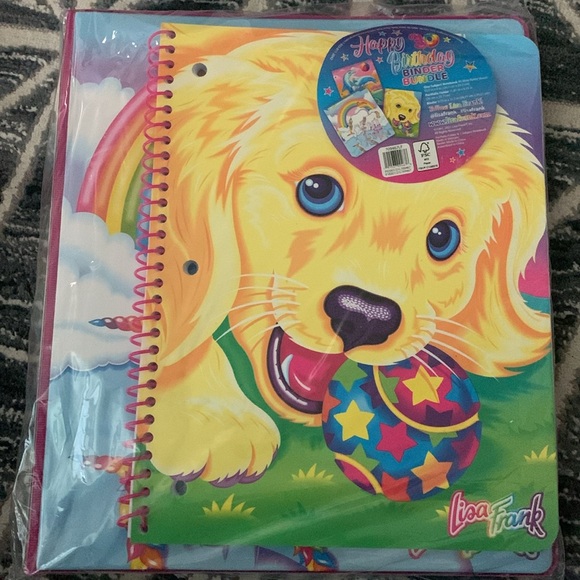 Lisa Frank Happy Birthday Binder Bundle - Picture 2 of 4